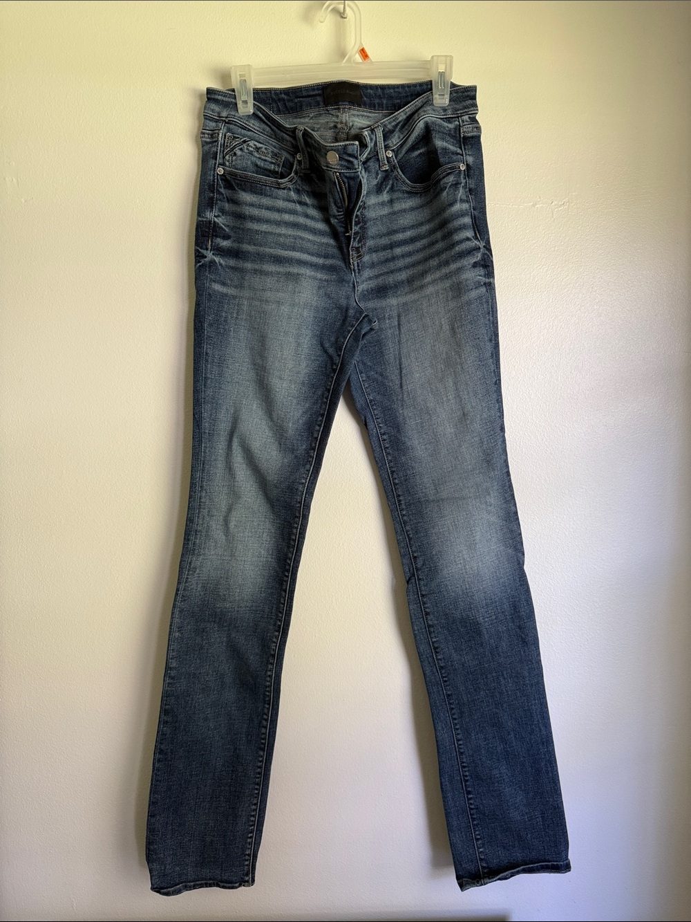 Buckle Black Classic Straight-Leg Jeans in Washed Blue 31x36